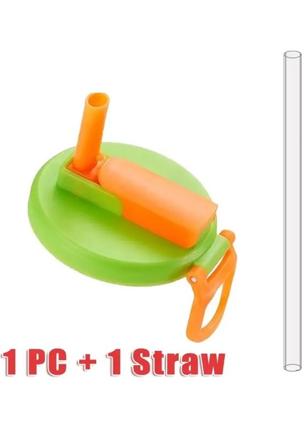 Seyahat Can Kapakları Silikon Pipetler Konserve Içecekler Için Kapaklar Bira Suyu Bpa Içermeyen Kapaklar Yeniden Kullanılabilir Kavanoz Kapak Aksesuarycolor: Gri Beyaz Saman (Yurt Dışından)