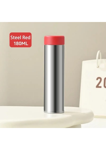 1pc Mini Protable Kalınlaştırılmış Paslanmaz Çelik Vakum Termos Kupası Termal Yalıtım Cep Kupası 120/150/180ML Küçük Su Şişesi Kapasite: 316 Paslanmaz Çelik/renk: Çelik Kırmızı (Yurt Dışından)