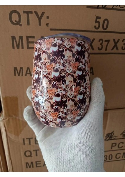 12OZ Şarap Mühür Kapağı Özel Logo Kupa Vakum Yalıtım Yalıtımlı Termos Garrafa Termica Yumurta Şekli Kahve Kapak Kapasitesi ile Şarap Birası: Slive Name/renk:. (Yurt Dışından)