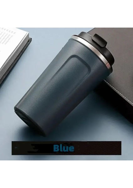 Yeni 380/510ML Seyahat Paslanmaz Çelik Kahve Kahve Termal Kupa Sızdıran Termos Şişe Çay Kahve Kupa Vakum Şişesi Yalıtımlı Kupa Kapasite: 510ML/RENK: Mavi (Yurt Dışından)