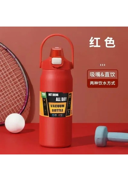 304 Vacum Dış Mouller Termo Su Şişesi Tumbler Termozlar Paslanmaz Çelik Termo Şişe Taşınabilir Termos Büyük Kapasite Kapasitesi: 800ML/RENK: F (Yurt Dışından)