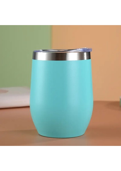 360ML Çift Duvar Yumurtası Şekültesi Paslanmaz Çelik Kahve Kupa Çay Bira Kupa Termos Vakum Flask Ofis ve Ev Yalıtılmış Kahve Cupcapacity: 350ML/RENK: 350ML (Yurt Dışından)