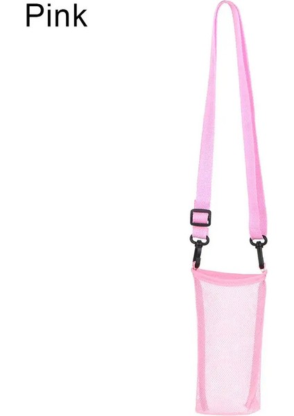 Açık Hava Spor Su Şişesi Kapağı Taşınabilir Örgü Fincan Kayış Torbası Dağı Taşıma Çanta Fincanı Aksesuarları Renk: Pink1 (Yurt Dışından)