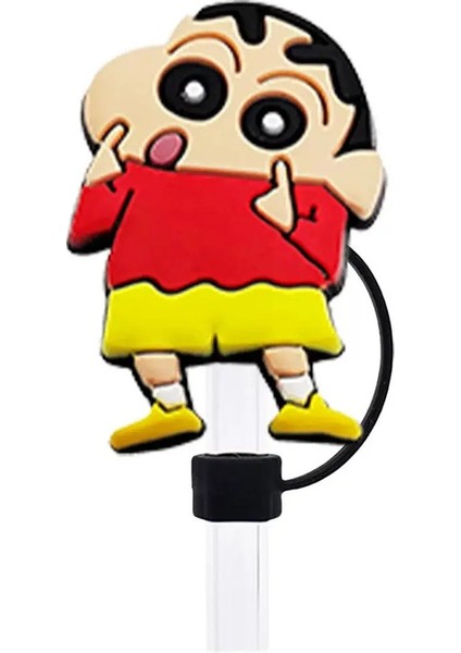 Miniso Crayon Shin-Chan Saman Kapak Kapağı 10MM Içecek Saman Fişi Yeniden Kullanılabilir Sıçrama Geçirmez Içme Fit Fincan Saman Kapağı Cazibeleri Coundcolor: 9 (Yurt Dışından)
