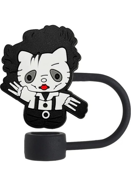 1-18PCS Hello Kitty Miniso Araba Termos Kupası 3040OZ CUP1MM Saman Toppers Yeniden Kullanılabilir Toz Geçirmez Saman Kapağı Renk: 3 (Yurt Dışından)