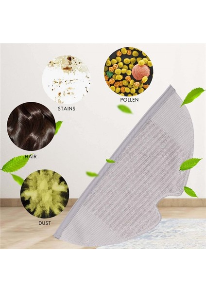 Xiaomi Mijia 1c Robot Vakum Mop, Robotik Vakum Süpürge Aksesuarları Değiştirme Için 4pcs Paspas Bezi (Yurt Dışından) indirimleri