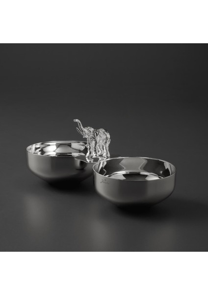 Ganesha Ikili Gümüş Çerezlik