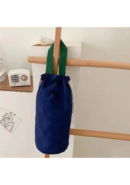 Taşınabilir Tuval Termos Torbası Kapanma Brawstring Depolama Çantası Vakum Fincan Seti Taşınabilir Kupa Tutucu Kol Aquaflask Kapağı Accessorycolor: Bej (Yurt Dışından)