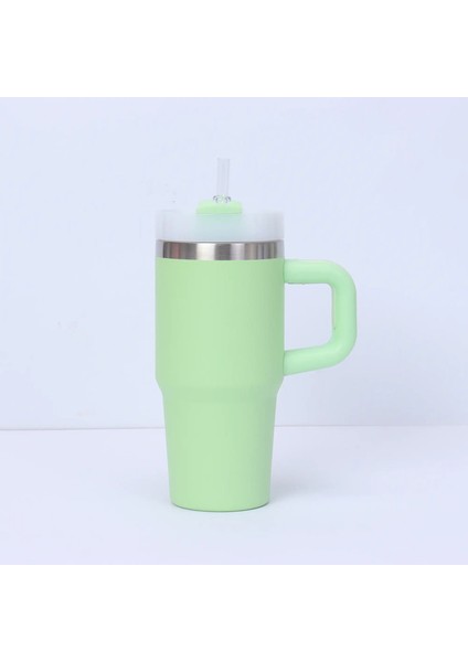 Mini 14 Oz Paslanmaz Çelik Tumbler Yalıtım Kahve Kupası Su Şişesi Kupa Tatil Için Saman Içi Vakum Şişeler Kupa Kupa: 14OZ/RENK: Pembe (Yurt Dışından)