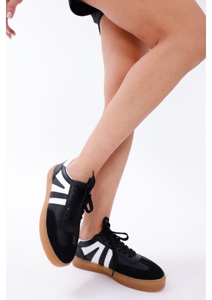 Kadın Sneaker Bağcıklı Düz Ortopedik Taban Günlük Rahat Spor Ayakkabı fiyatları