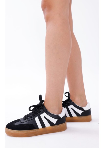 Kadın Sneaker Bağcıklı Düz Ortopedik Taban Günlük Rahat Spor Ayakkabı fırsatları