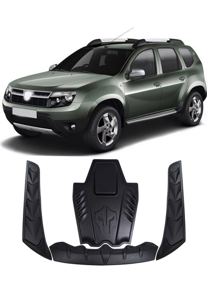 Dacia Duster Uyumlu 2010-2017 Abs Ön Kaput Scoop Ve Dragon Set 4 Parça modelleri