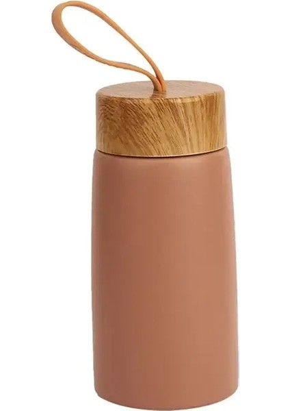 304 Paslanmaz Çelik Mini Su Şişesi Termos Vakum Şişesi Taşınabilir Yalıtılabilir Kahve Kupa Açık Hava Dış Mekan Termal Kupa Seyahat Mugcapacity: 280ML/RENK: Kahve (Yurt Dışından)