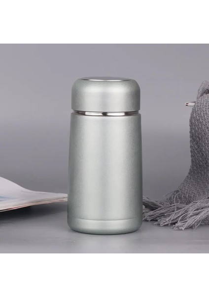 320ML Mini Sevimli Kahve Vakum Şenlikleri Termos Paslanmaz Çelik Seyahat Içecek Su Şişesi Termozlar ve Mugscapacity: 320ML/RENK: Gümüş (Yurt Dışından)