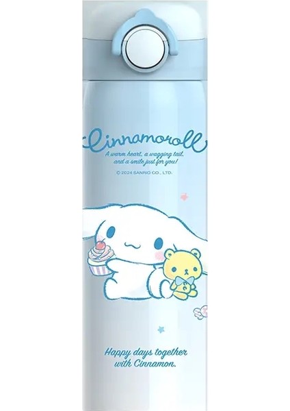 500ML Sanrio Kuromi Paslanmaz Çelik Su Şişesi Doğrudan Içme Termal Vakum Yalıtımlı Kupa Kadınlar Termos Taşınabilir Öğrenci Kapasitesi: 500ML/RENK: D (Yurt Dışından)