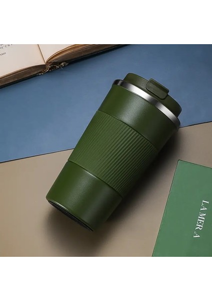 380ML/510ML Paslanmaz Çelik Kahve Termos Kupa Çift Duvar Sızdıran Vakum Şişe Araç Seyahat Termal Kupa Su Bottlecapity: 380ML/RENK: Mavi (Yurt Dışından)