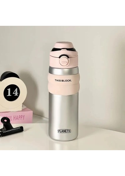 550ML Fashon Paslanmaz Çelik 316 Vakum Şişesi Saman Taşınabilir Açık Hava Sporlu Sevimli Kız Öğrenci Termos Kupa Seyahat Tumklercaity: 550ML/RENK: Kırmızı (Yurt Dışından)