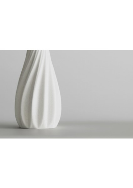 Modern Spiral Dekoratif Vazo (Seramik Görünümlü) modelleri