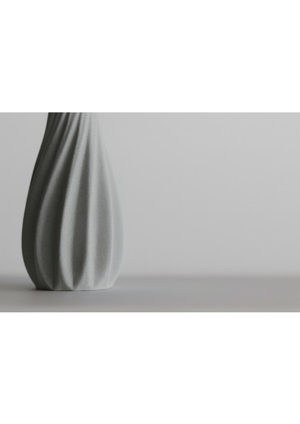 Modern Spiral Dekoratif Vazo (Seramik Görünümlü) modelleri