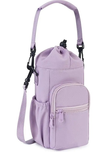 Yalıtımlı Termal Su Şişesi Çantası Kılıfı 40OZ Vakum Kupası Kupa Kupren Neopren Koruyucu Taşıyıcı Kapak Içecek Yazıları Renk: 40OZ Mor (Yurt Dışından)
