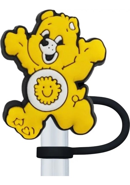 Sıcak 1-6pcs Gökkuşağı ayı saman kapak kapağı 10mm içecek saman fişi yeniden kullanılabilir sıçrama geçirmez içme fincan aksesuarları ev parti hediyesi: 1pcs-10mm (Yurt Dışından)