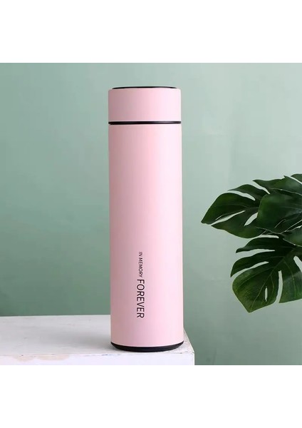 Akıllı Termal Şişe Ekran Sıcaklık Termal Kupa Paslanmaz Çelik Gıda Termos Isıtma ile Çay Su Şişesi Için Cupcapacity: 500ML/RENK: 01PINK (Yurt Dışından)