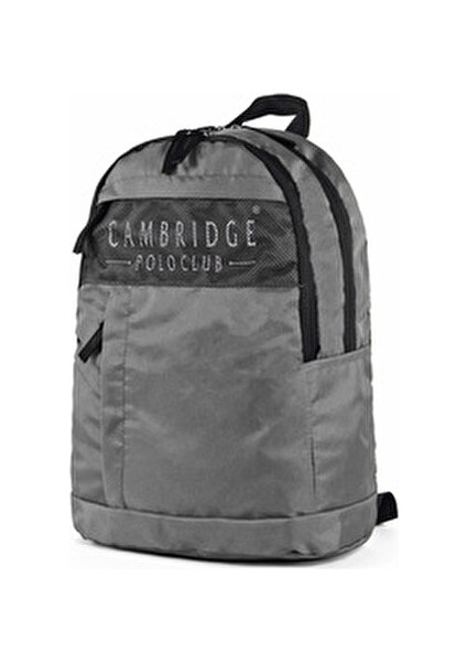 Sırt Çantası Çift Bölmeli Ayarlanabilir Omuz Askısı 31x43x13 cm Gri