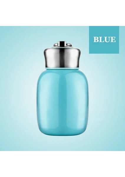 Lmhbjy 200ML/280ML Mini Sevimli Kahve Kupa Vakum Şişeleri Termos Paslanmaz Çelik Seyahat Içecek Su Şişesi Termozları Kapasite: 280ML/RENK: Mavi (Yurt Dışından)