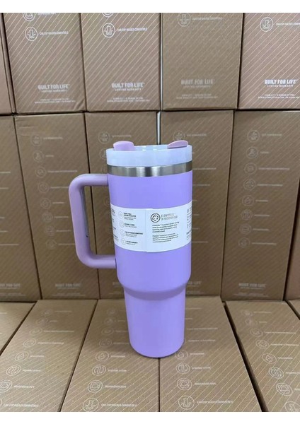 2025 Yeni Top Saman Kapağı Paslanmaz Çelik 30 OZ/40OZ Vakum Yalıtımlı Araç Kupa Çift Duvar Termal Buzlu Seyahat Kupası Kapasite: 1.18L-5/RENK: 2 (Yurt Dışından)