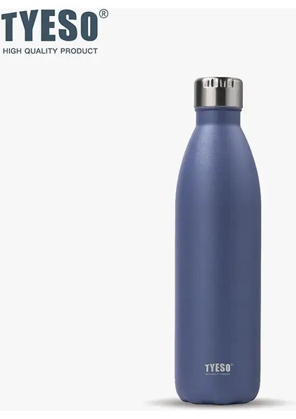 Tyeso Paslanmaz Çelik Termos Kupa Spor Su Şişesi Soğuk Sıcak Vakum Seyahat Tumbler Kupa Termal Bisiklet Şişesi In Staleycapacıte: 750ML/RENK: Mavi (Yurt Dışından)