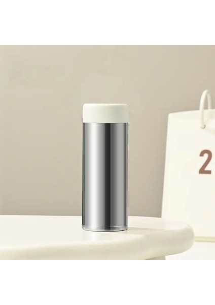 120ML Küçük Kapasite 316 Paslanmaz Çelik Taşınabilir Vakum Termal Yalıtım Tulumbud Termos Kupa Cep Kupası Küçük Su Bottlecapity: 120ML/RENK: Beyaz Kapak (Yurt Dışından)