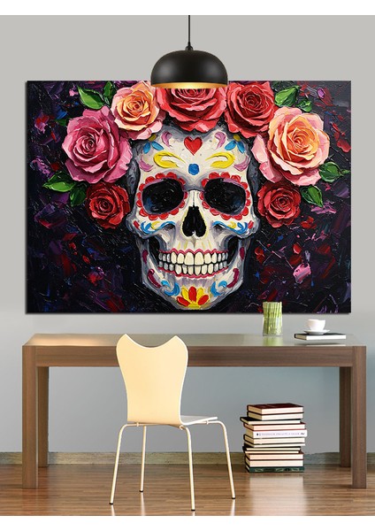 Kurukafa Güller Sanat Dekoratif Kanvas - Mdf Ahşap Tablo fırsatları