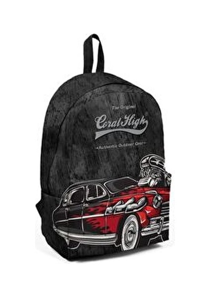 Araba Desenli Sırt Çantası Siyah USB ve AUX Girişli 10 Yaş ve Üzeri Kullanıma Uygun indirimleri