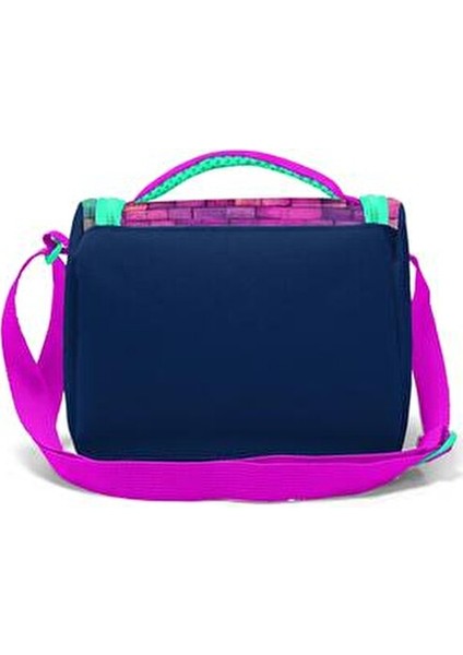 3'lü Okul Çanta Seti Pembe Lacivert Grafiti Tasarım 18 Litre Kapasiteyle Çocuklar İçin