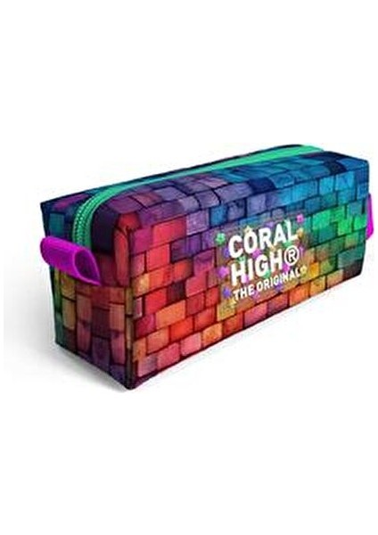 3'lü Okul Çanta Seti Pembe Lacivert Grafiti Tasarım 18 Litre Kapasiteyle Çocuklar İçin