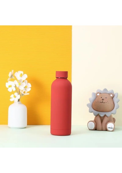 Büyük Vakum Şişesi Paslanmaz Çelik Taşınabilir Termos Şişesi Açık Hava Spor Su Şişesi Büyük Göbek Kupası Içecek Şişesi Seyahat Mugcapacity: 350ML/RENK: Kırmızı (Yurt Dışından)