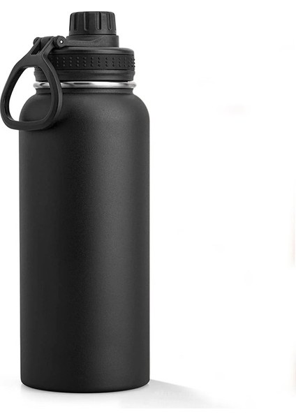 1000ML Paslanmaz Çelik Vakum Yalıtımlı Spor Su Şişesi% 100 Sızıntı Koşullu Seyahat Kapağı, W/paracord Survival Tutası, 32 Ozcapacity: 1000ML (Yurt Dışından)