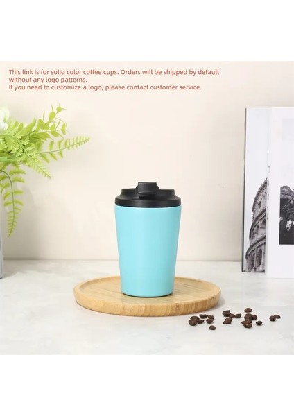 Paslanmaz Çelik Kahve Fincanı, Vakum Şişesi, Yalıtımlı Su Sıcak ve Soğuk Meyve Suyu Içecek Sızıntı Geçirmez Fincan Özelleştirilebilir Kapasite: 12 Oz/renk: Açık Mavi (Yurt Dışından)