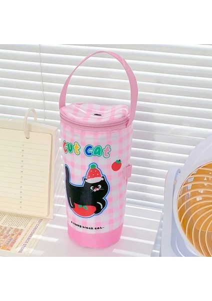 Kumaş Süt Çayı Tote Çanta Seyahat Isı Koruma Torbası Yeniden Kullanılabilir Çevre Dostu Fincan Tutucu Dak Fincan Aksesuarları Renk: C (Yurt Dışından)