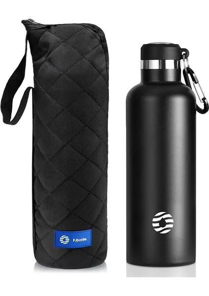 Feijian Paslanmaz Çelik Termos Şişesi 1000ML Spor Şişesi Vakum Yalıtımlı Su Şişesi Sızıntı Kanıtı Bpa Freecapacity: 750-1000ML/RENK: Siyah 750ML (Yurt Dışından)