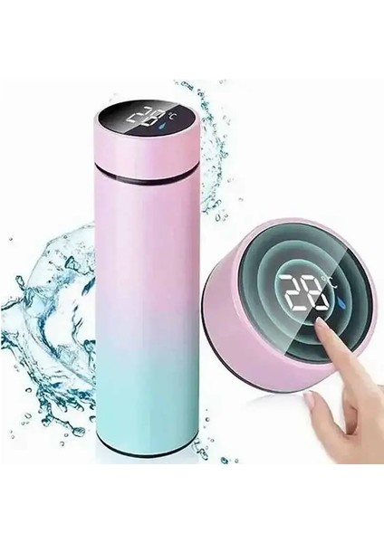 500ML Mermi Çift Katmanlı Paslanmaz Çelik Vakum Termos Kahve Tumbler Seyahat Kupa Iş Gezisi Su Şişesi Çay Enfüzörü Bottlecaity: 500ML/RENK: Beyaz (Yurt Dışından)