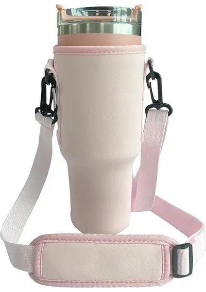 Su Şişesi Taşıyıcı Torbası, Saplı 40 Oz Dak ile Uyumlu, Ayarlanabilir Omuz Strapkolorlu Su Şişesi Tutucu: Siyah (Yurt Dışından)