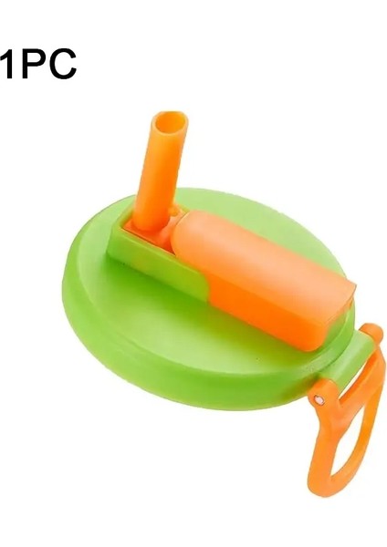 1/2pcs Taşınabilir Soda Silikon Saman Soda Kabul Etme Konserve Içecekler Için Uygun Yeniden Kullanılabilir Bira Suyu Içme Etss Renk: Yeşil Turuncu 1 Adet (Yurt Dışından)