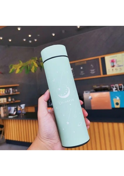 Akıllı Termal Şişe Ekran Sıcaklık Termal Kupa Paslanmaz Çelik Gıda Termos Isıtma Kabına Sahip Çay Suyu Şişesi Için 500ML/RENK: 02 Green (Yurt Dışından)