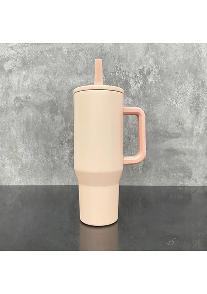 2024 Yeni Hidrojug 40OZ Tumbler Saman Kapağı Paslanmaz Çelik Vakum Yalıtımlı Araç Kupa Çift Duvar Termal Buzlu Seyahat Kupa Kupa Kapasite: 1200ML/RENK: Gül Kuvars (Yurt Dışından)