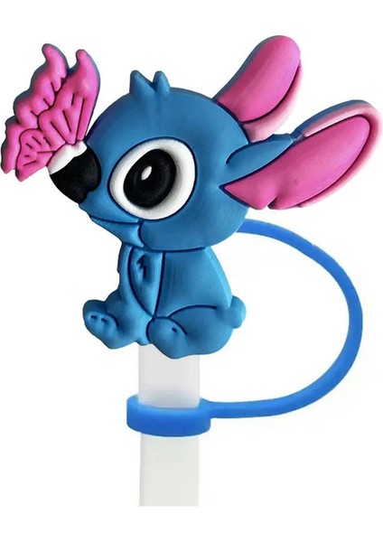 Sevimli Dikiş Karikatür Silikon Saman Saman Şişesi Için Saman Şişesi Içme Toz Kapağı Saman Tipleri Kapak Cup Aksesuarları 10MM Renk: 1pcs-07 (Yurt Dışından)