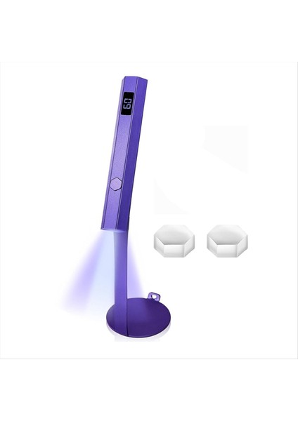 El Tipi Manyetik U V Çiviler Için Işık Hızlı Kürleme U V Tırnak Kurutucu Tırnak Stamper Manyetik Stand Kablosuz El LCD (Yurt Dışından)