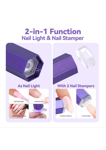 El Tipi Manyetik U V Çiviler Için Işık Hızlı Kürleme U V Tırnak Kurutucu Tırnak Stamper Manyetik Stand Kablosuz El LCD (Yurt Dışından) indirimleri