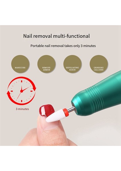 Profesyonel 26000RPM Kablosuz Tırnak Matkap Makinesi Şarj Edilebilir Taşınabilir USB Elektrikli Freze Çivi Salon Pembe (Yurt Dışından) modelleri