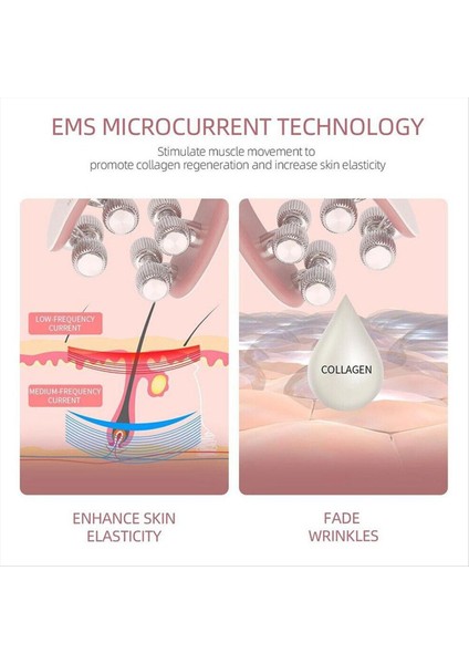 Ems Yüz Masager Yukarı Y Yap Yüzü Cihazı V Yüz Çift Çıp Çalıştırma Yüzü Bakım Cilt Bakım Araçları (Pembe) (Yurt Dışından) indirimleri